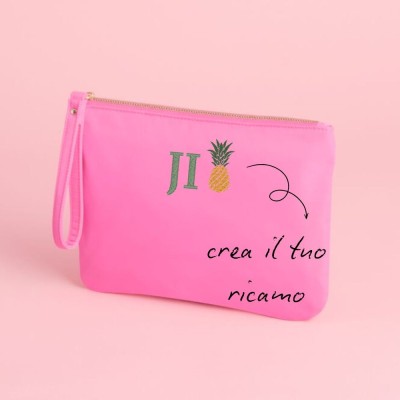 POCHETTE WITH HANDLE IN WATERPROOF NYLON