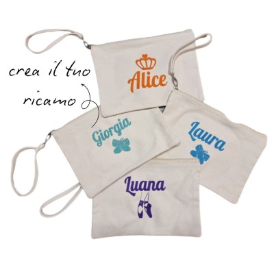 POCHETTE WITH HANDLE IN CANVA