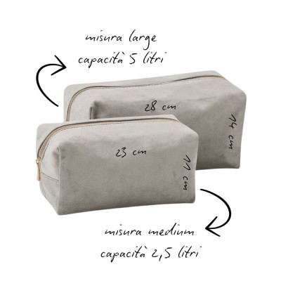 TROUSSE IN VELLUTO PERSONALIZZAILE CON RICAMO