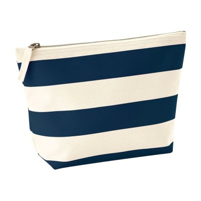 TOILETRY BAG IN CANVAS WITH STRIPES