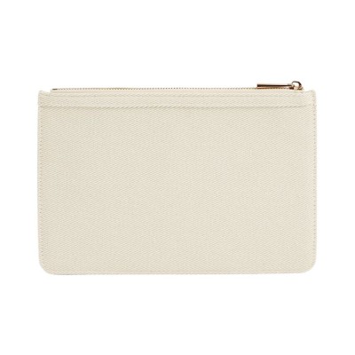 POCHETTE RIGIDA IN TWILL PERSONALIZZABILE CON RICAMO