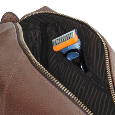 TROUSSE IN FAUX LEATHER FOR MEN