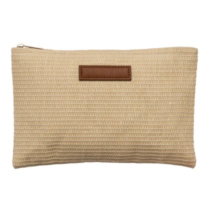 POCHETTE IN RAFIA PERSONALIZZABILE CON RICAMO