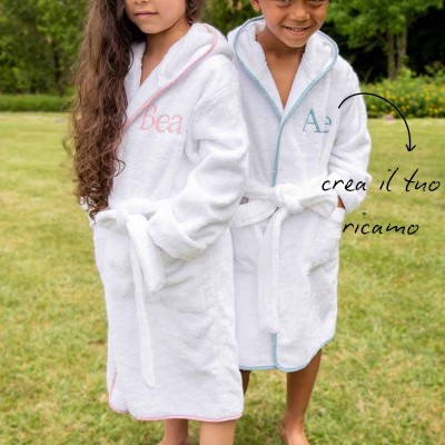 BATHROBE IN TERRY COTTON FOR BABIES