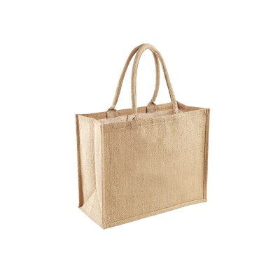 TOTE BAG IN LAMINATED JUTE