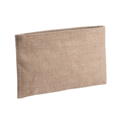 POCHETTE IN JUTA LAMINATA PERSONALIZZABILE CON RICAMO