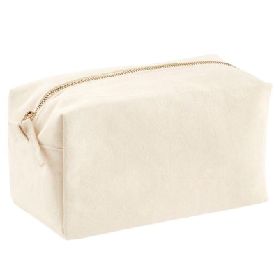 VANITY POUCH IN COTTON WITH EMBROIDERY