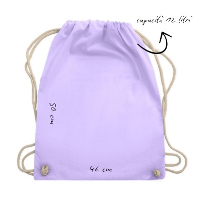 DRAWSTRING BAG IN COTTON FOR KIDS AND TEENS