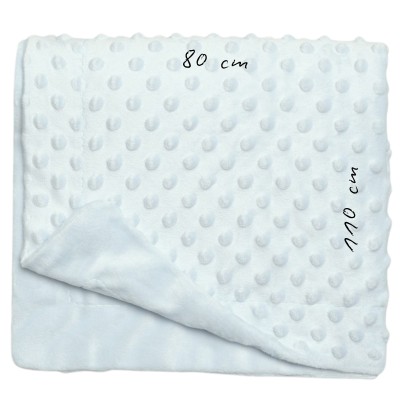 BLANKET IN MINKY DOT FOR BABIES