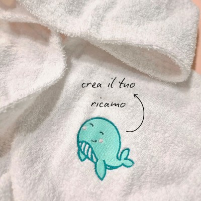 BATHROBE IN TERRY COTTON FOR KIDS AND TEENS