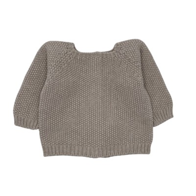 SWEATER-CARDIGAN IN ORGANIC COTTON FOR BABIES AND KIDS