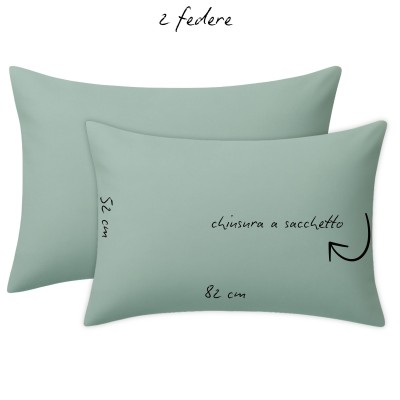 SET PILLOWCASES IN PREMIUM COTTON