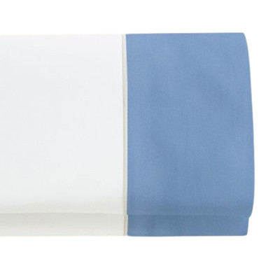 BED SHEET SET IN COTTON AND SATEEN BORDER