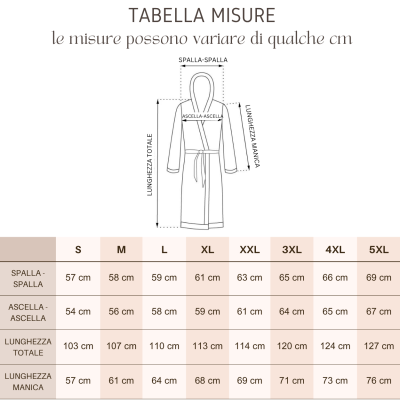 BATHROBE IN TERRY COTTON FOR ADULTS | PENSIERI: SUPER MAMMA