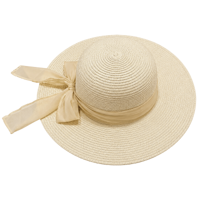 HAT STRAW WITH RIBBON