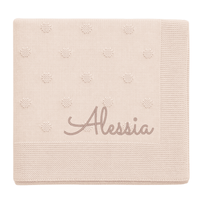 BLANKET IN ORGANIC COTTON YARN FOR BABIES