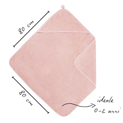 TRIANGLE TOWEL IN TERRY COTTON FOR NEWBORNS