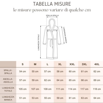 BATHROBE IN MICROFIBER FOR ADULTS WITH EMBROIDERY