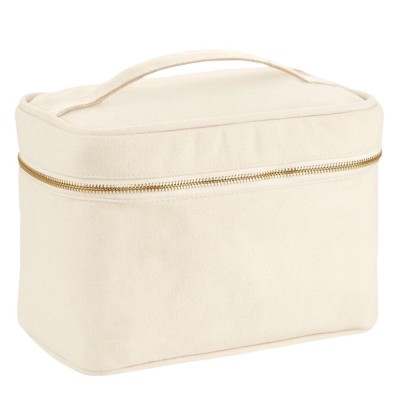 TROUSSE VANITY IN COTONE PERSONALIZZABILE CON RICAMO