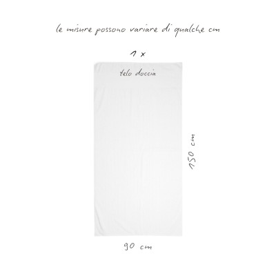 BATH TOWEL IN WHITE VELOUR TERRY COTTON