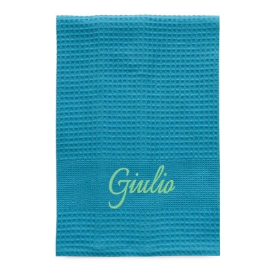 TELO DOCCIA IN NIDO D'APE PERSONALIZZABILE CON RICAMO