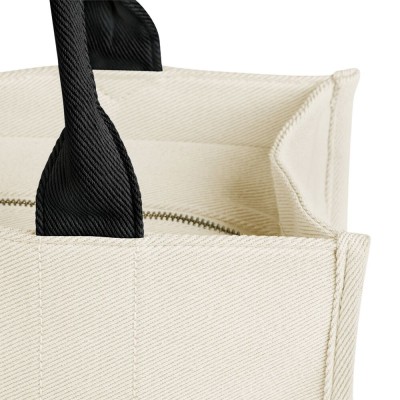 BORSA TOTE IN TWILL PERSONALIZZABILE CON RICAMO