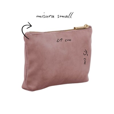 BEAUTY CASE IN VELLUTO PERSONALIZZABILE CON RICAMO