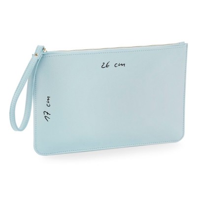 POCHETTE WITH HANDLE IN FAUX LEATHER